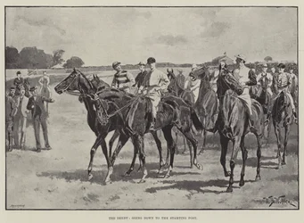 El Derby, yendo al Poste de Salida